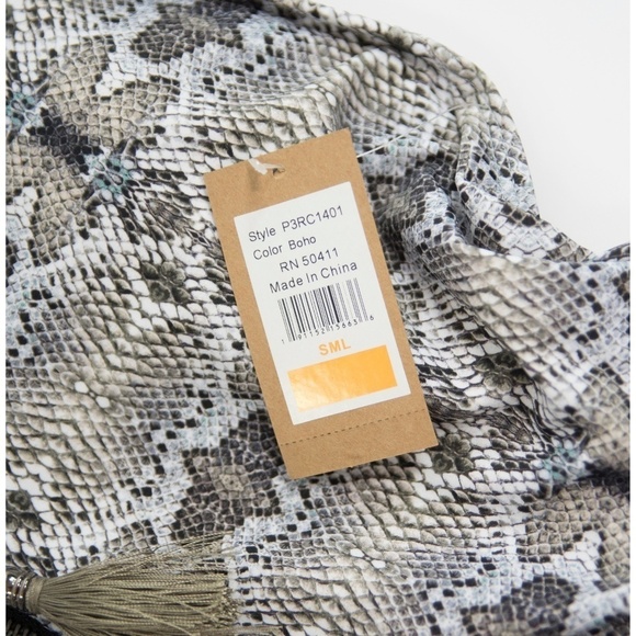 Rachel Roy Python Boho Halter 1 Piece Swimsuit Sml - Picture 2 of 8